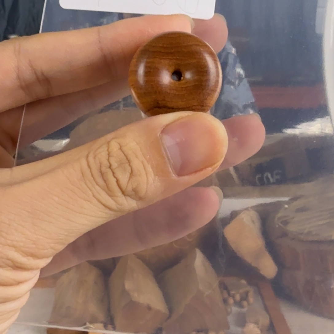 檀香木其他周年福利王系列一号料“双百”平安扣2*2.6。8.4g