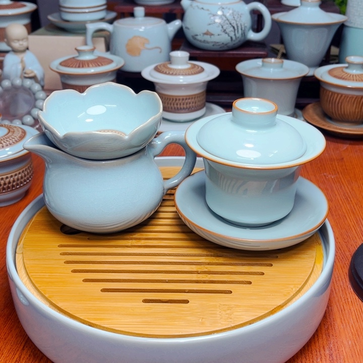 【闪购商品】鬼*生汝州天青单壶单杯