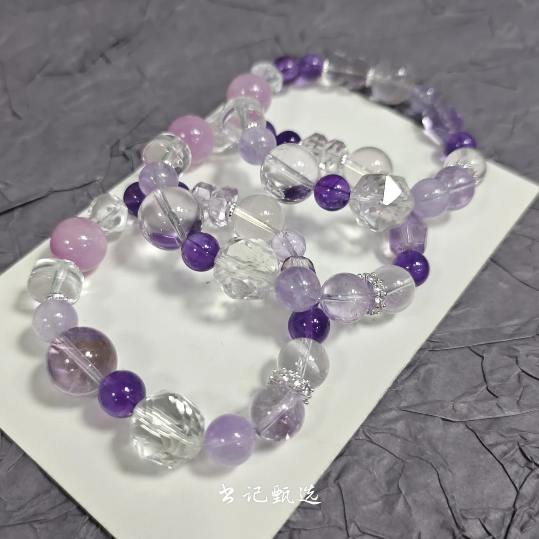 【村有晶品】原创水晶单圈手链 多样性发一件 约8-15mm 079ZBLL