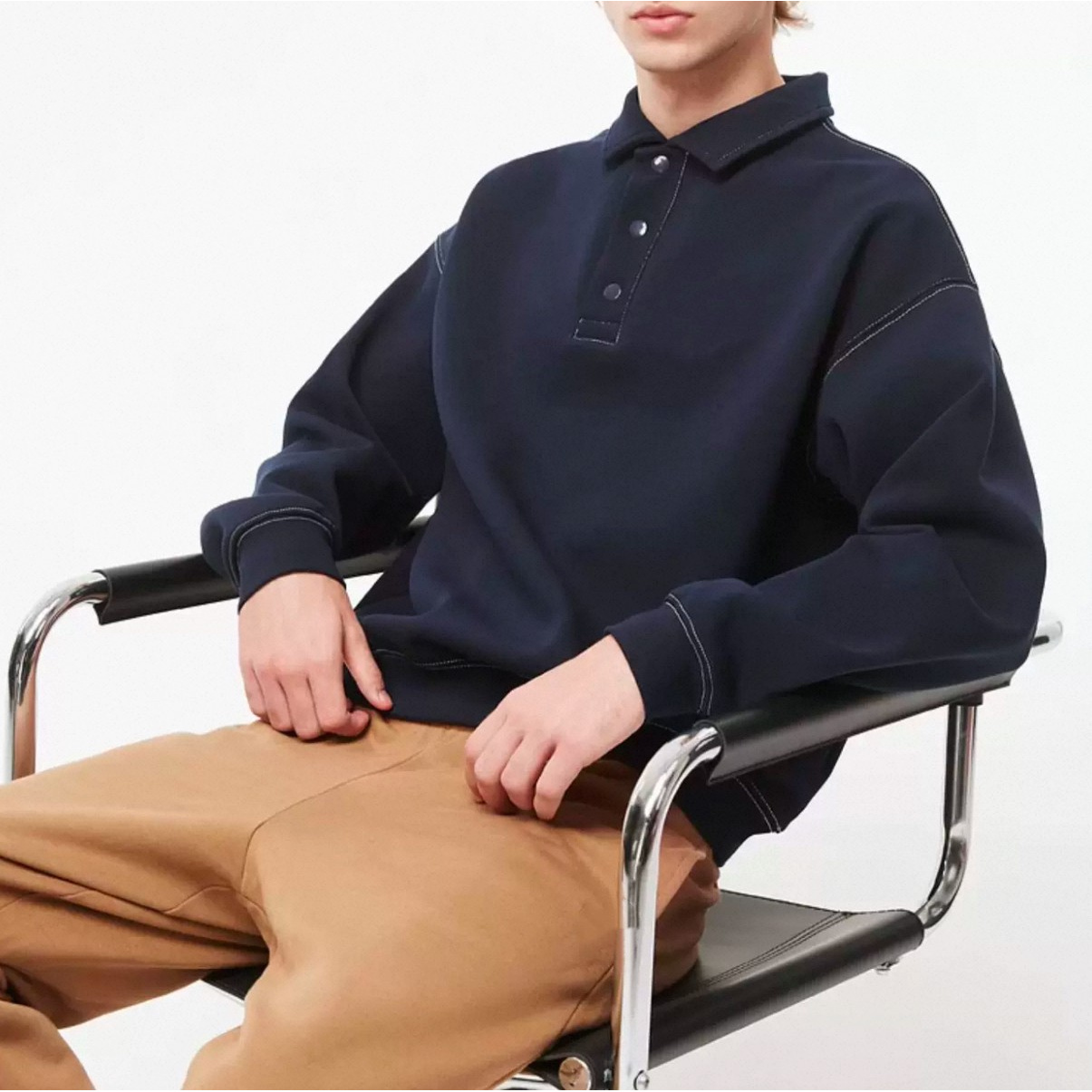 2821-休闲翻领卫衣