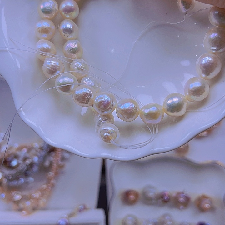 淡水珍珠颈饰合金?***星