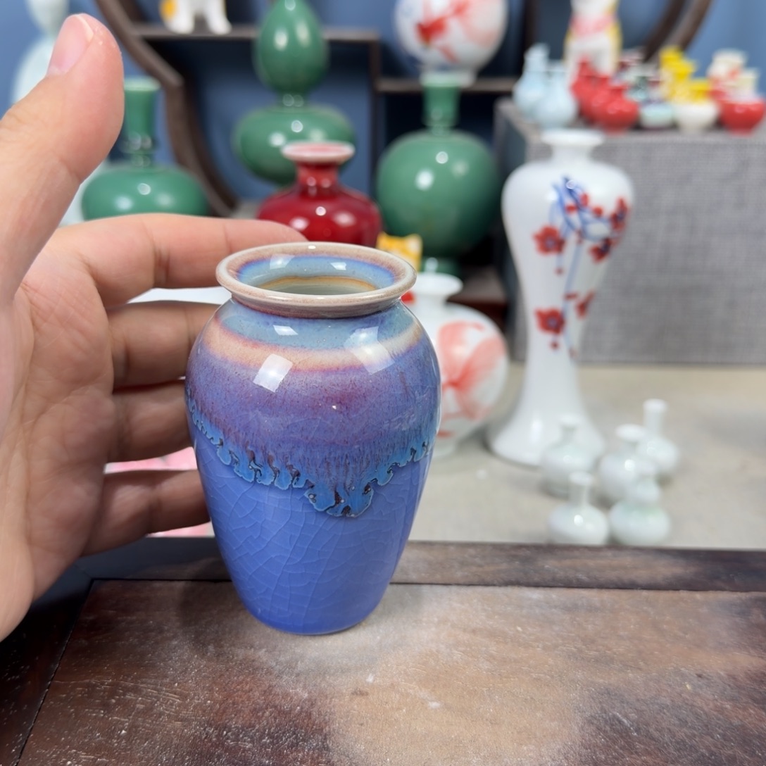 陶瓷手工小花器摆件