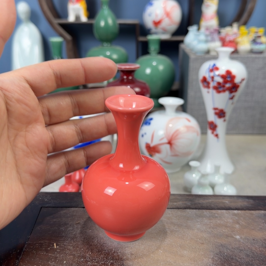 陶瓷手工小花器摆件