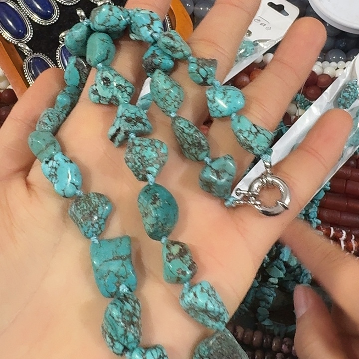 玛瑙/玉髓合金珠宝半成品一条蓝色随行