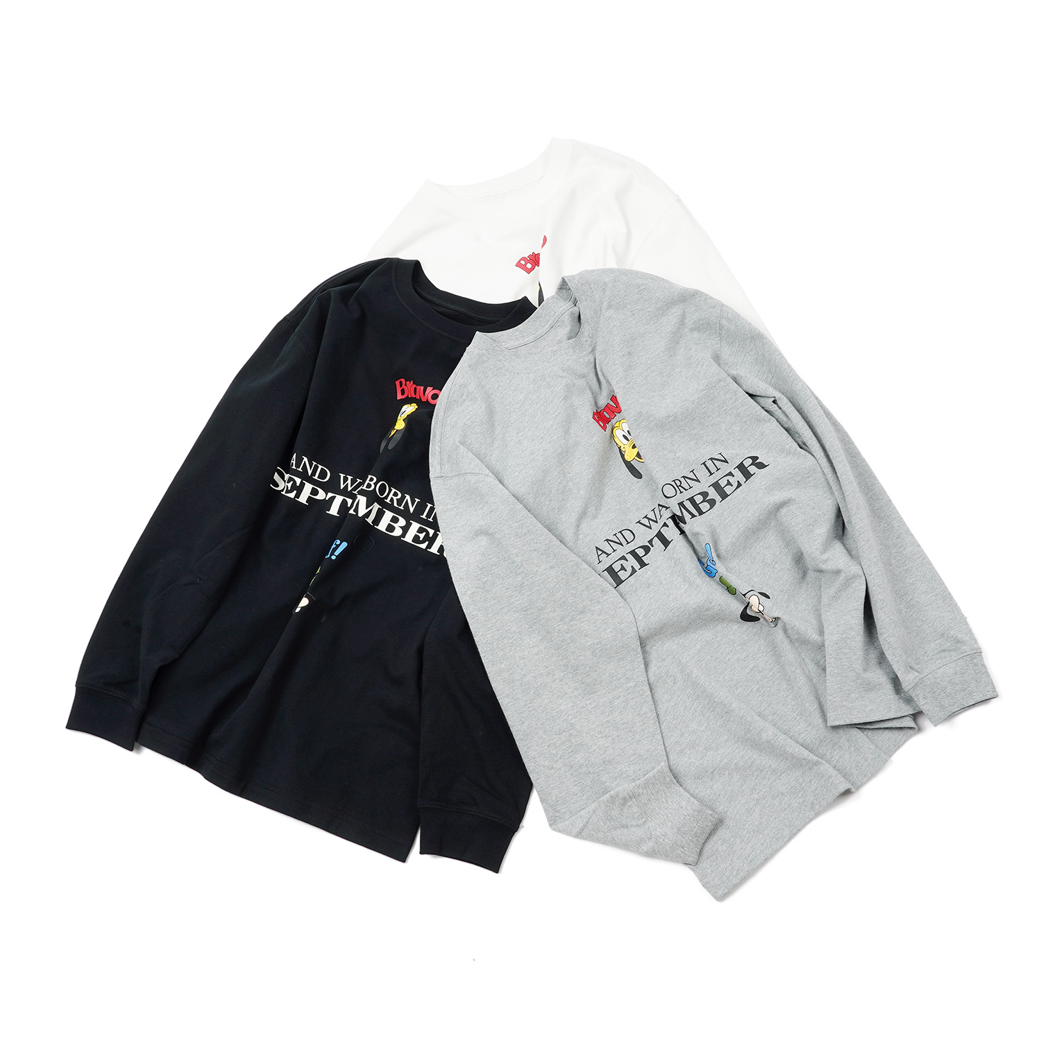 【卡通字母印花长袖T恤】CXAL4C279