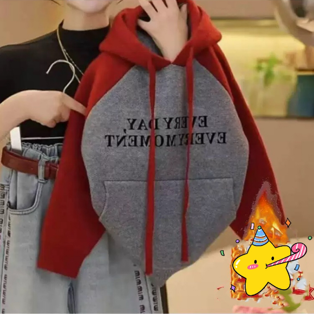 1720休闲连帽毛衣加厚款男女童