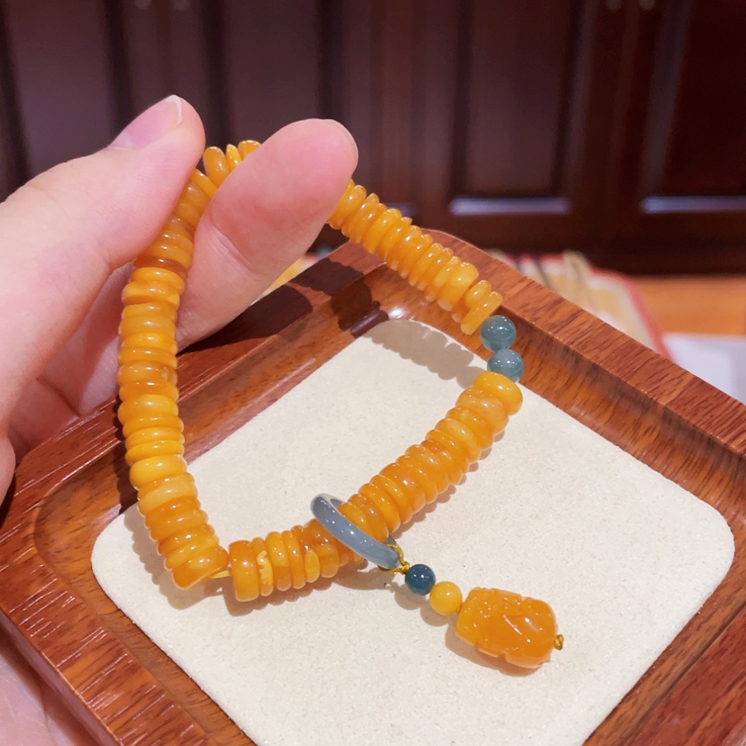 蜜蜡手链未镶嵌手串