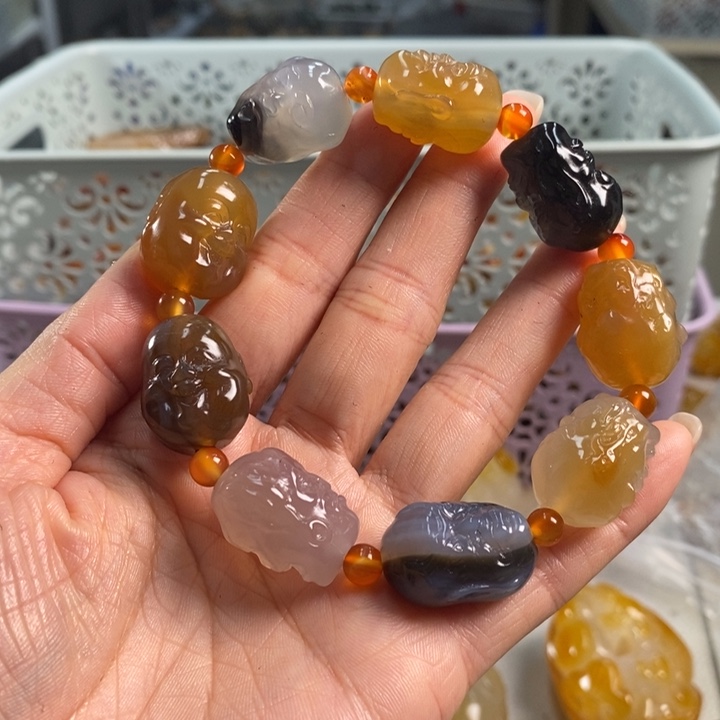 玛瑙/玉髓吊坠(不含链)未镶嵌