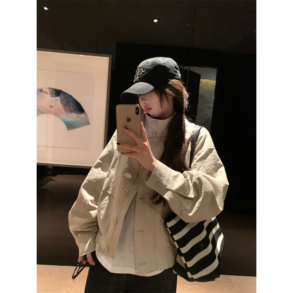 洋气衣服女秋季新款宽松工装休闲宽松长袖风衣外套女复古百