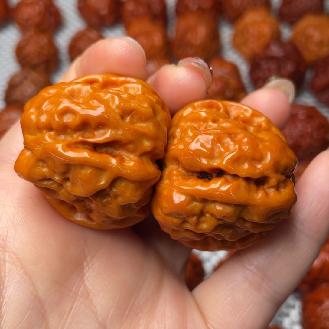 桃核吊坠文玩核桃 手把件 蛤蟆头 36