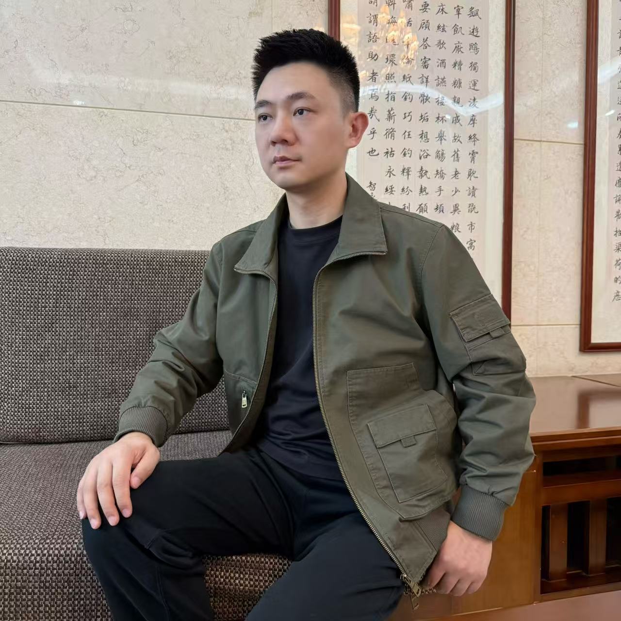 吉克金迪2025年新款空军飞行员多功能战术作训服纯棉夹克外套8883