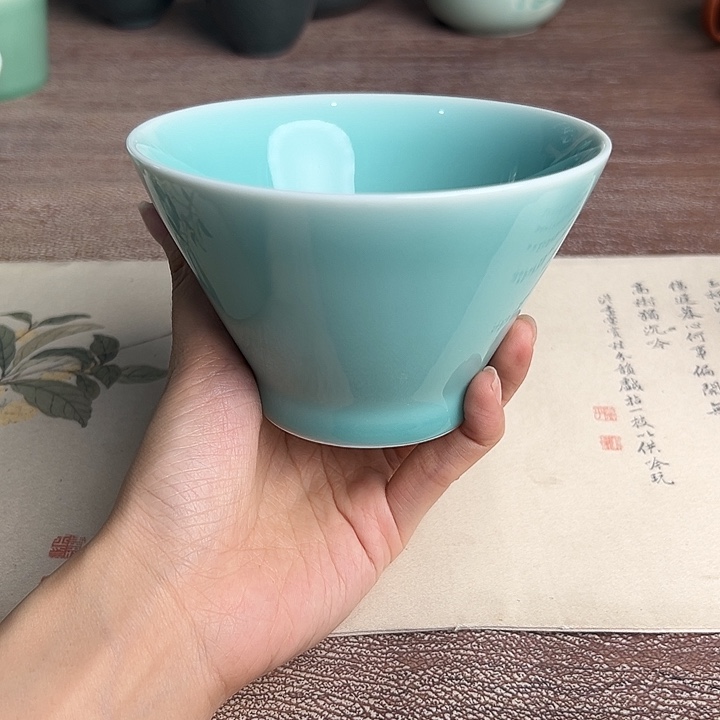 龙泉云间青瓷小米茶器