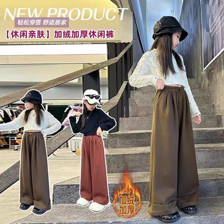 年货款女童韩系加绒裤1305