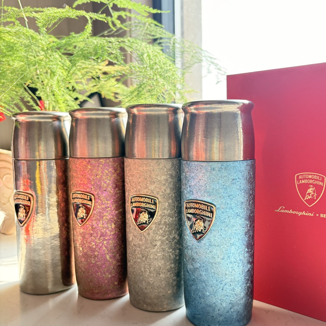 纯钛真空双层磁吸盖兰博基尼车载商务便携户外焖泡茶杯时尚款