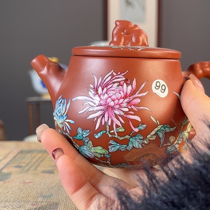 摆件景德柴烧茶杯多人