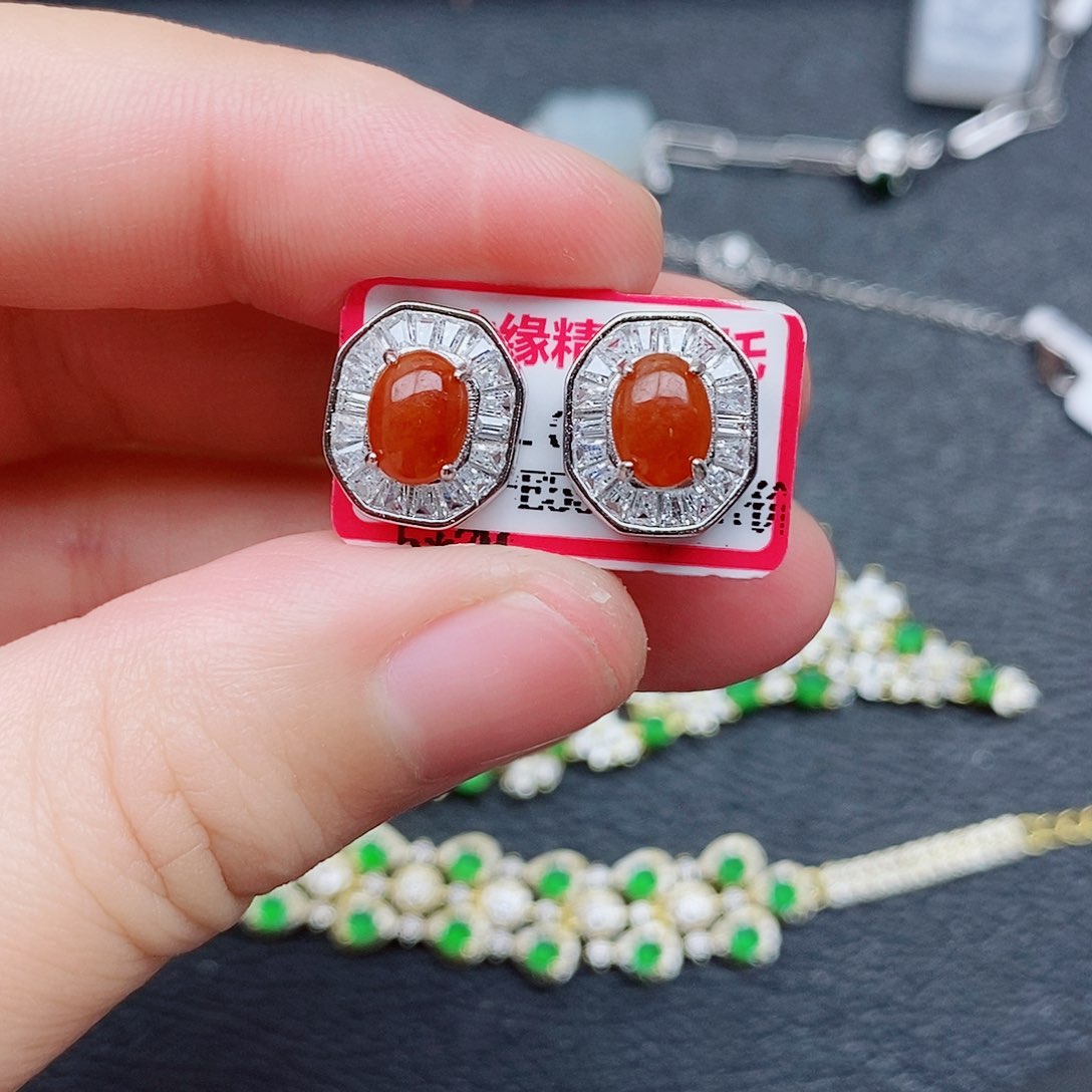 银S925镶嵌戒指翡翠