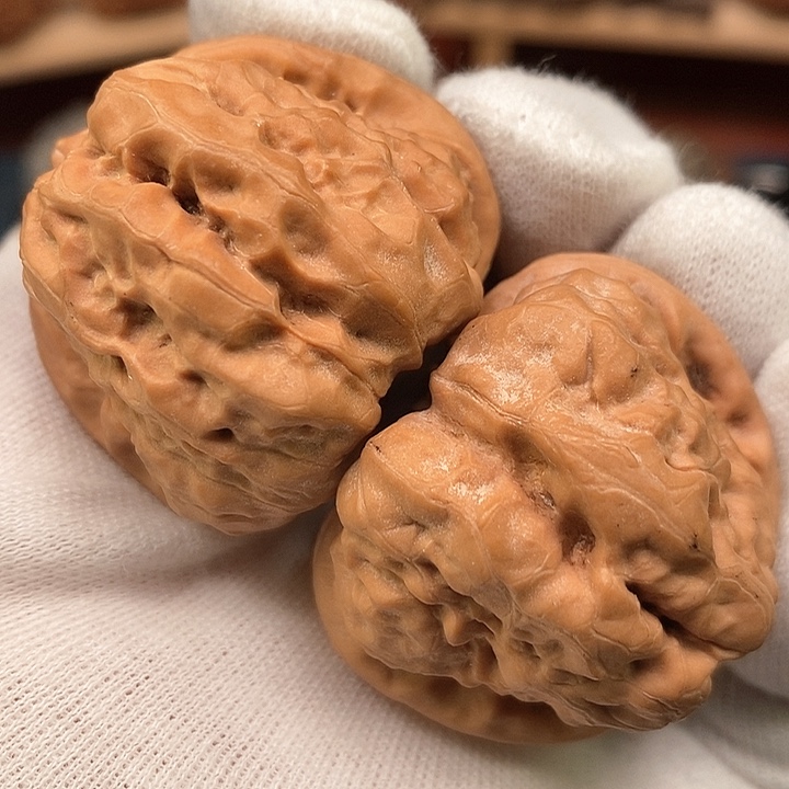 吊坠文玩核桃39全品白茬山地红皮四开背蛤蟆