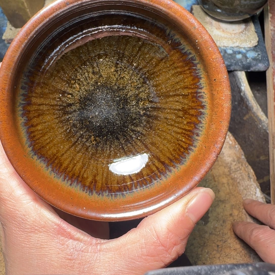 柴烧建盏茶盏茶杯16