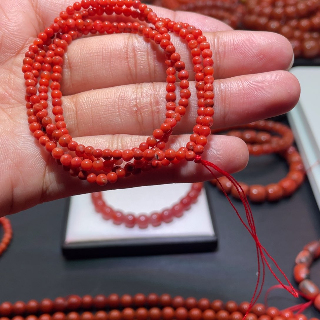 南红玛瑙手链未镶嵌