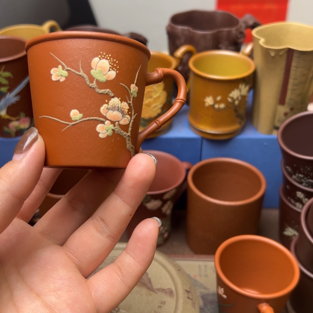 紫砂茶案紫砂主人杯80c c