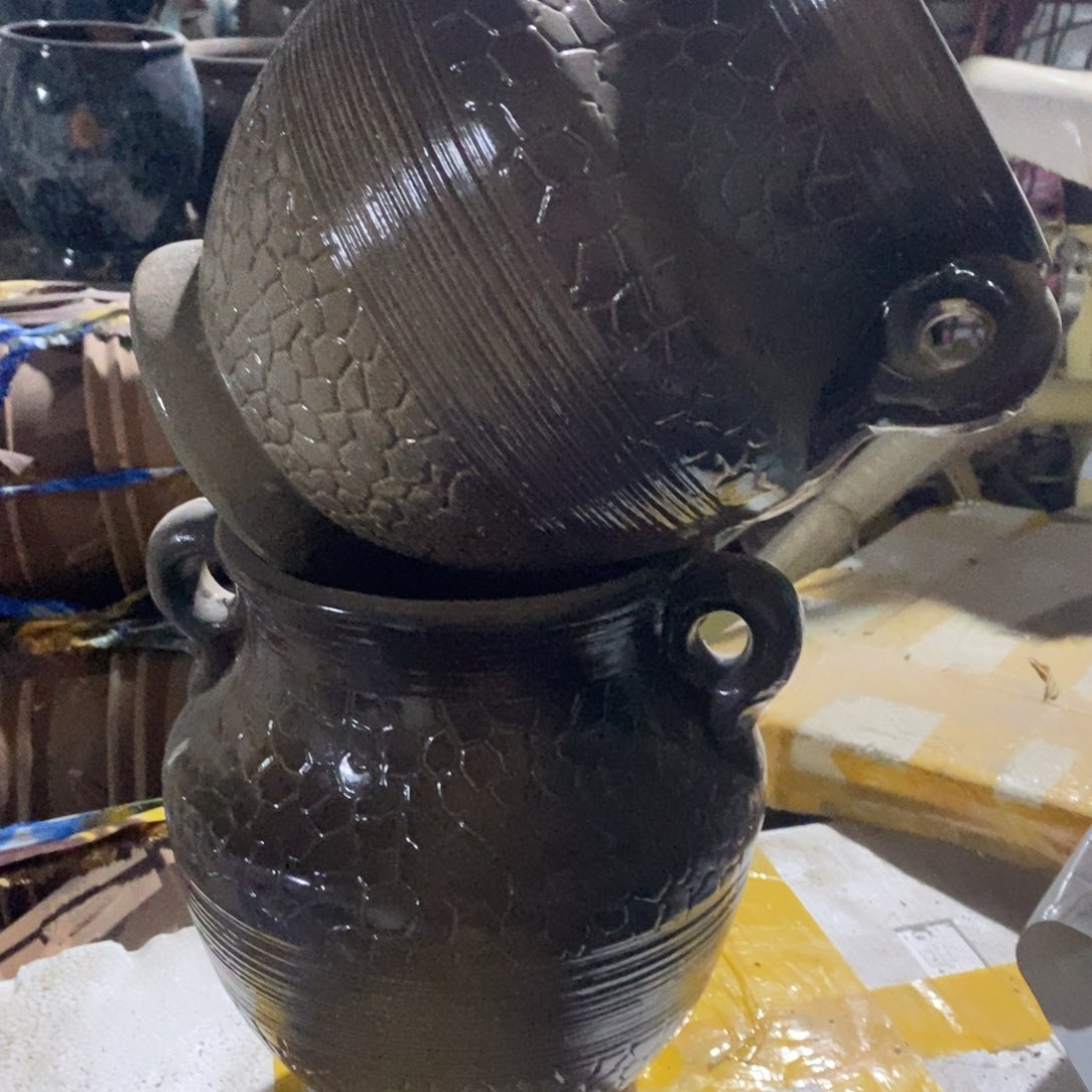 红陶瑕疵14-22两个