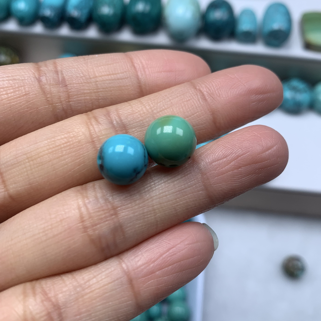 绿松石未镶嵌手工