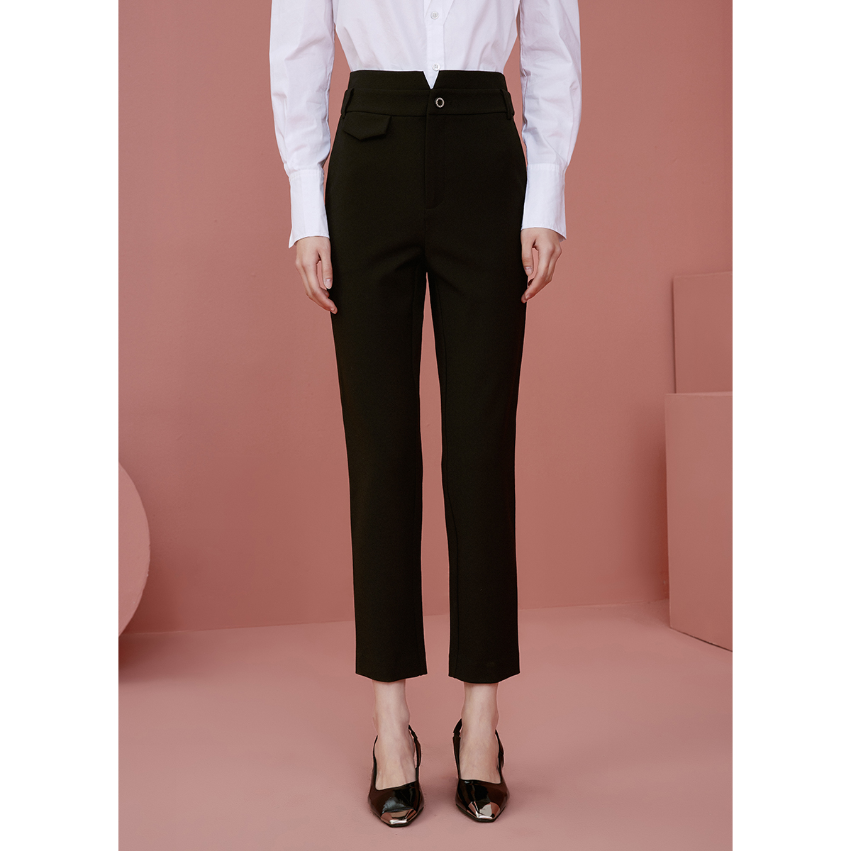 【小花专属】秋冬哈伦裤女高腰垂感休闲裤设计感小个子特卖