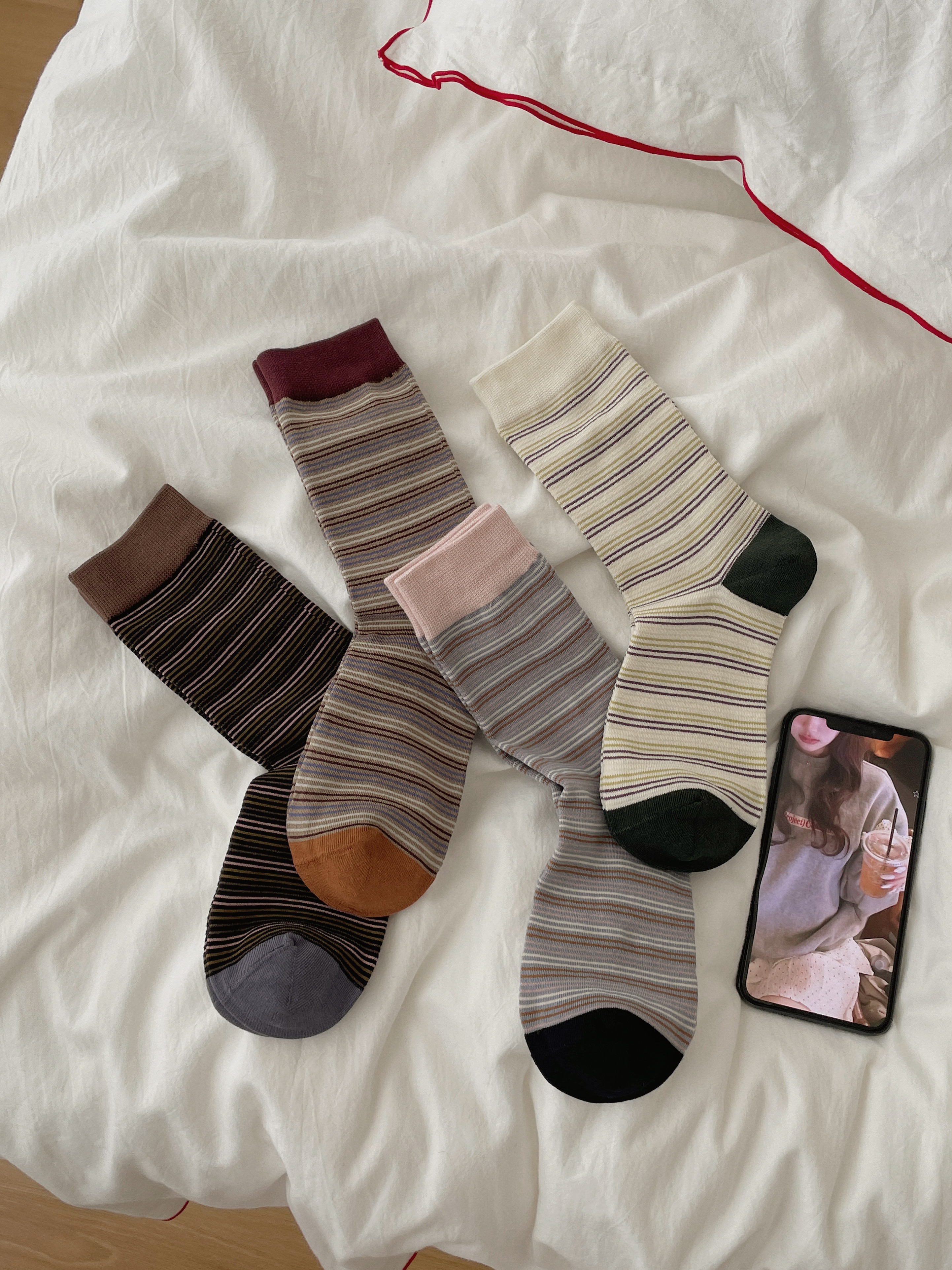 BAINAN 临时链接 冬款小动物女吸汗中筒保暖速干公主风