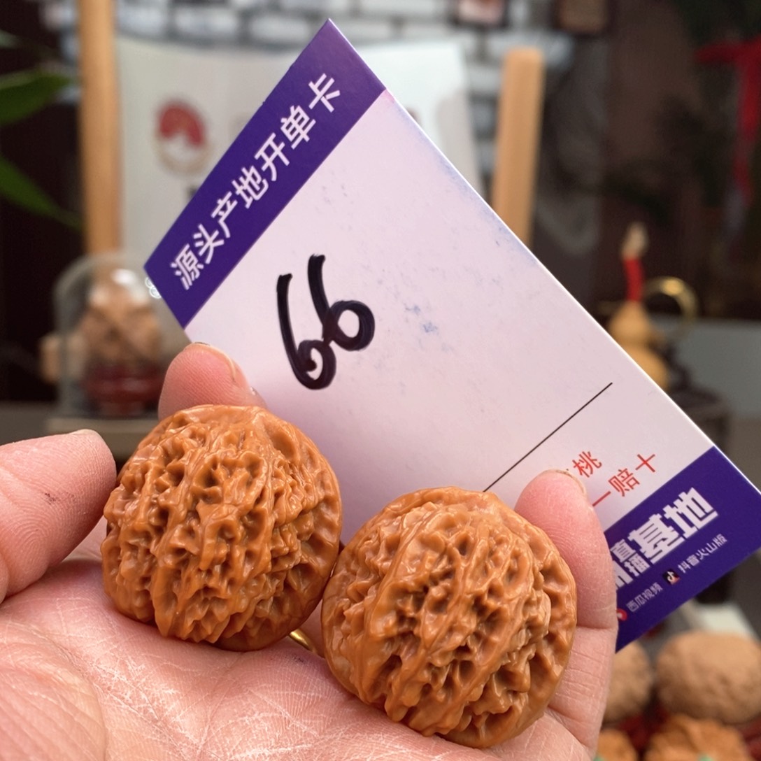 文玩核桃把件30龙眼66号