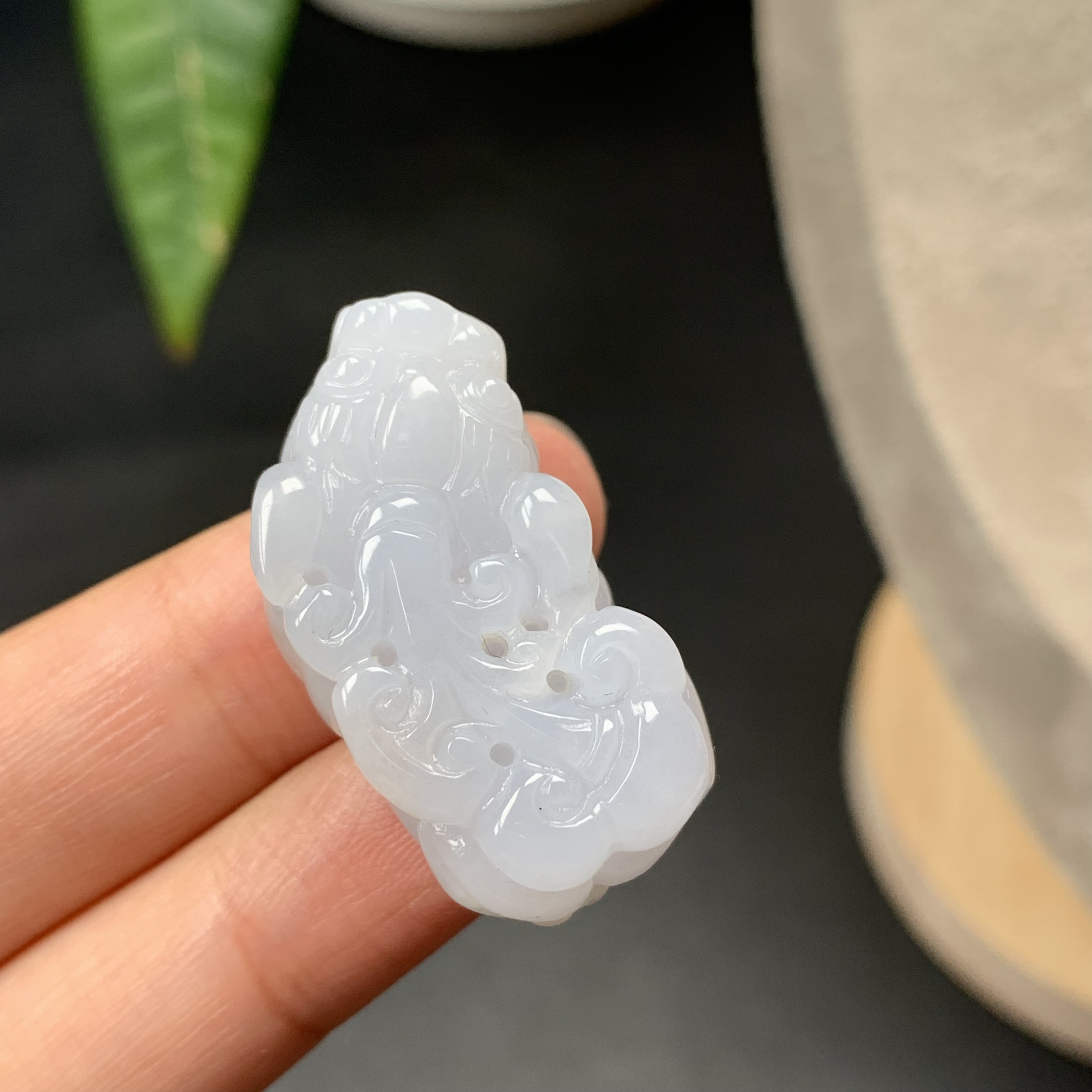 天然缅甸翡翠A货冰胶貔貅