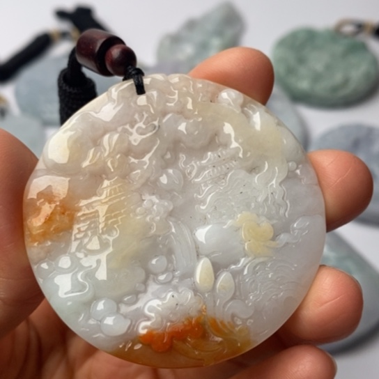 翡翠未镶嵌颈饰翡翠