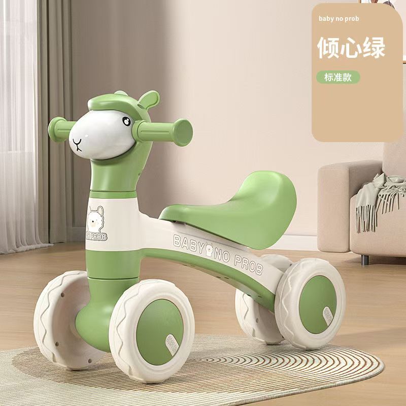 新款婴幼儿羊驼助力车滑行车平衡车1-3岁宝宝学步车训练平衡感