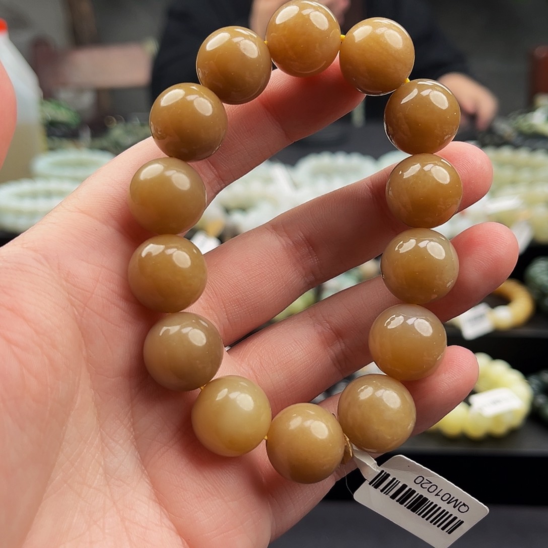 和田玉手串未镶嵌