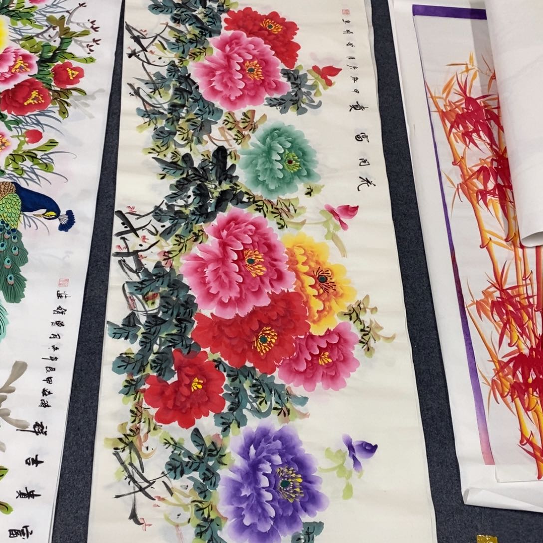 国画尺寸180✖️70小六尺纯手绘国画