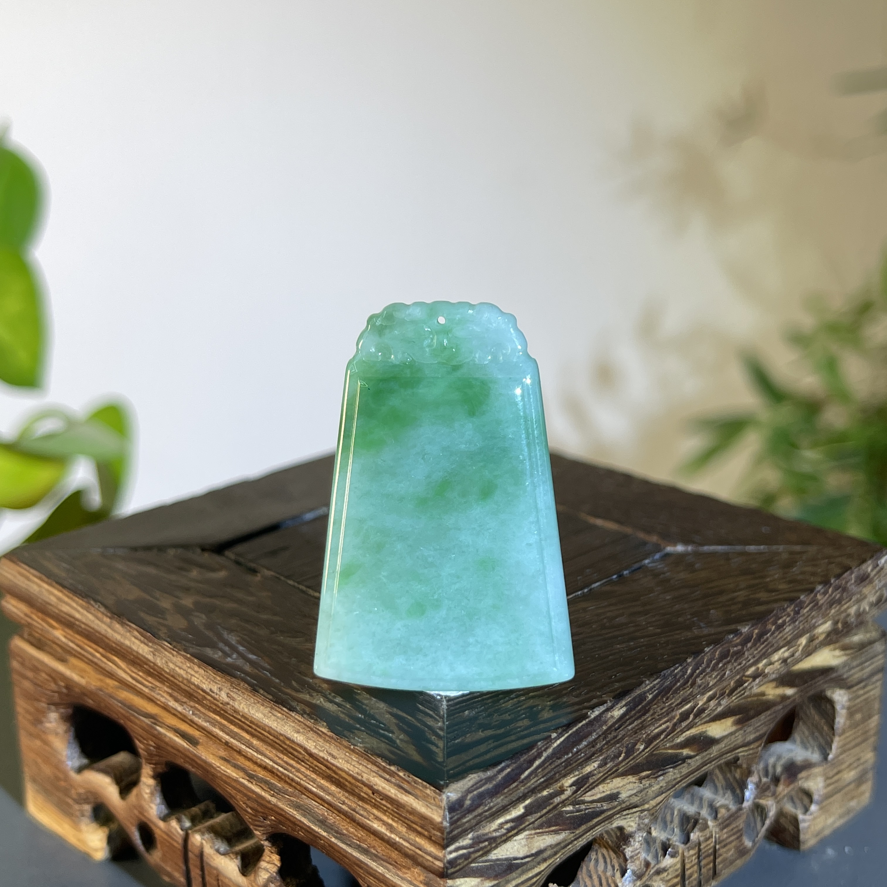 JTA20-105   天然缅甸A货翡翠 无事牌