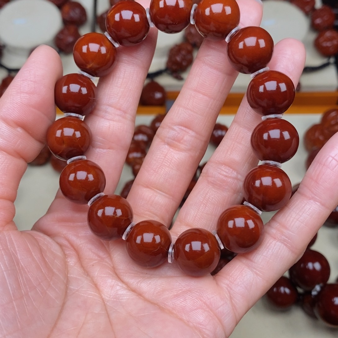 橄榄核吊坠铁*光珠，