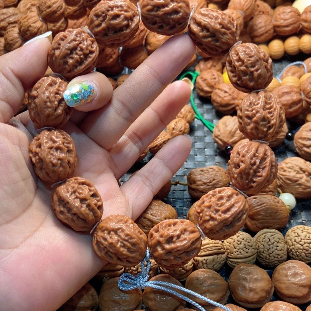 文玩核桃手串珊瑚纹