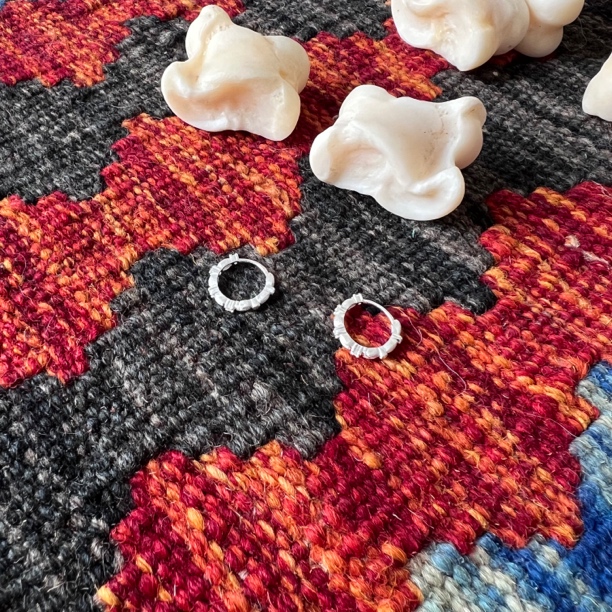 925银耳饰 925银耳扣 扎扎 纯银百搭休闲银耳扣