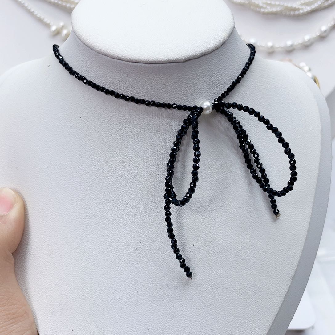 颈饰银S925镶嵌淡水珍珠