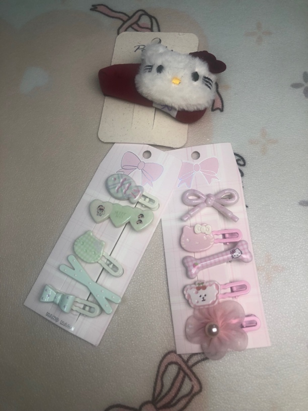 福福发夹发卡亲子仙女风学院风可爱风边夹