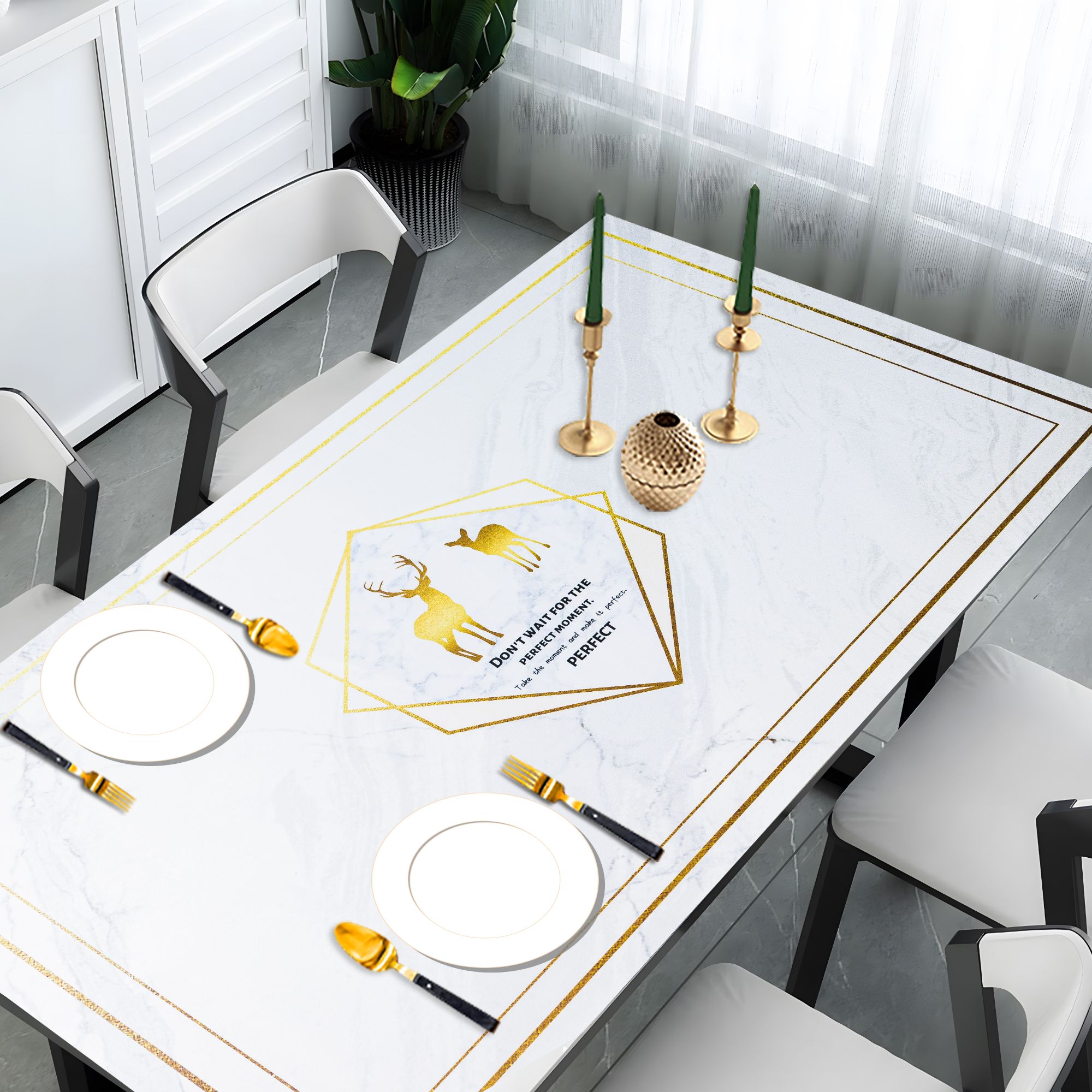 皮革桌垫大理石纹茶几电视柜桌布高级感防水防油免洗盖布鞋柜防脏