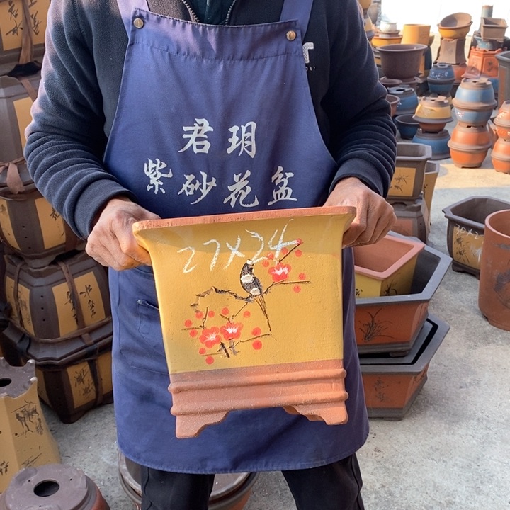 紫砂花盆紫砂花盆