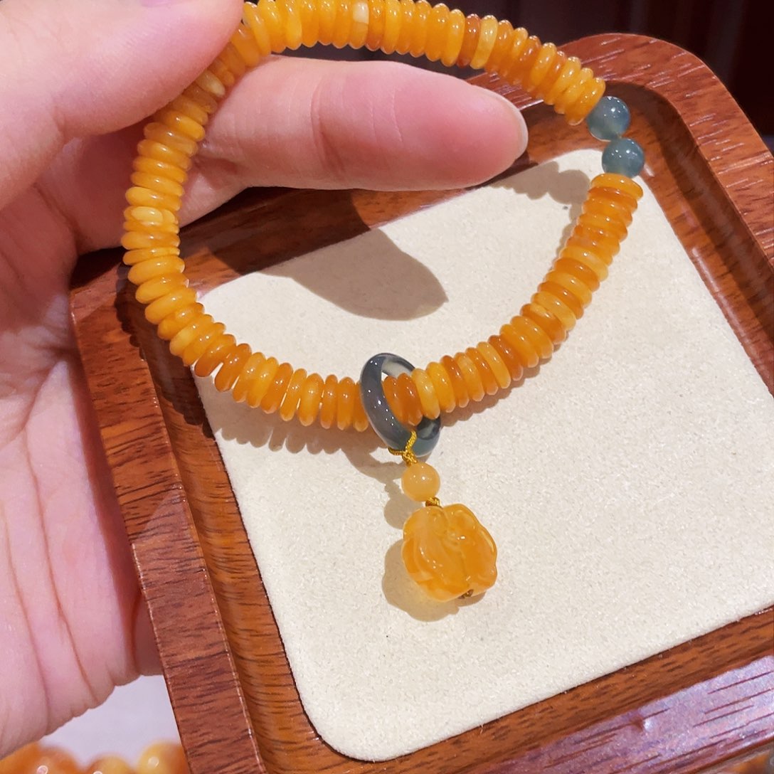 蜜蜡手链未镶嵌手串