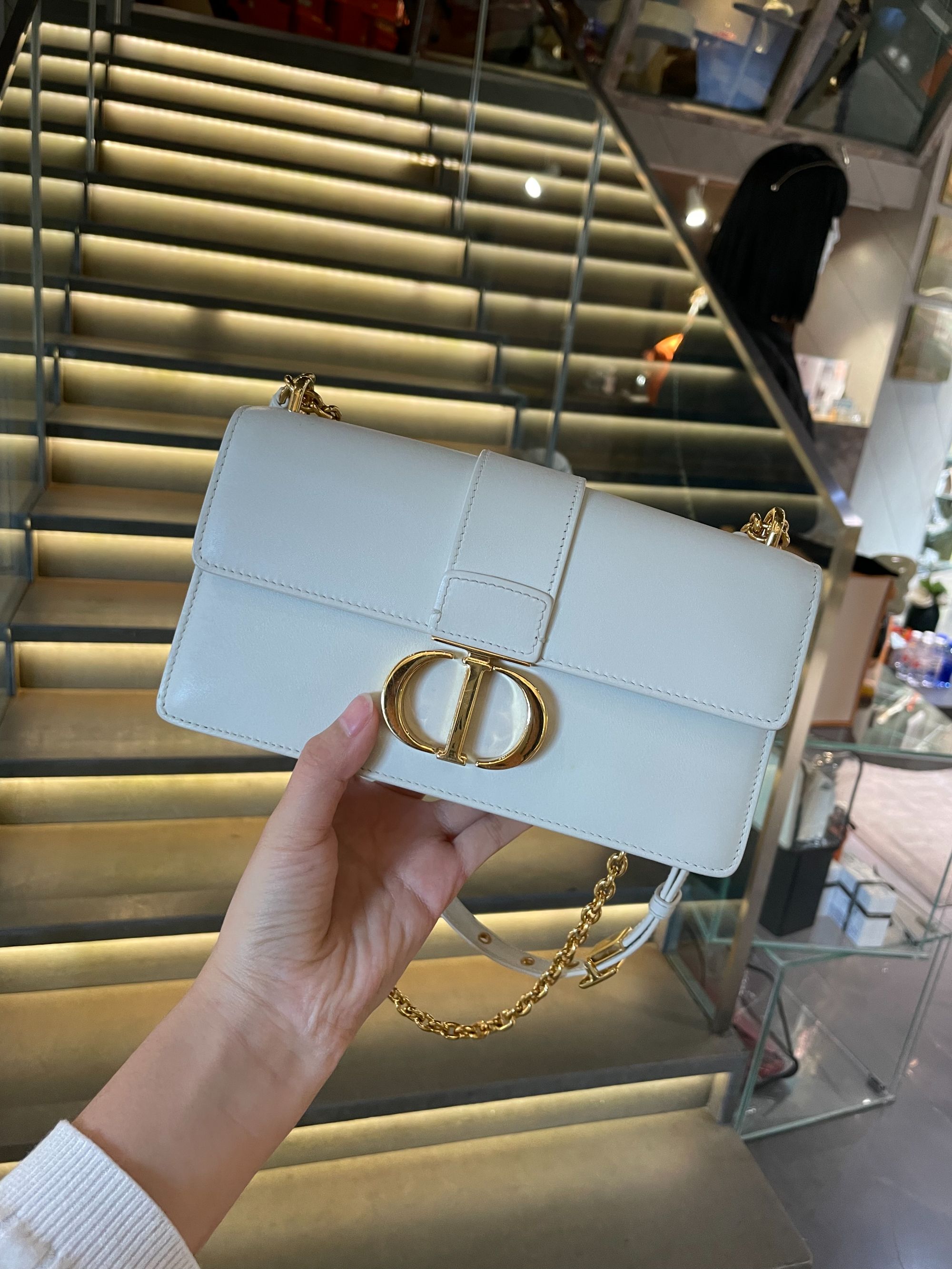 95新 DIOR/迪奥 帝爵奢品/DIOR/白色小号蒙田单肩包