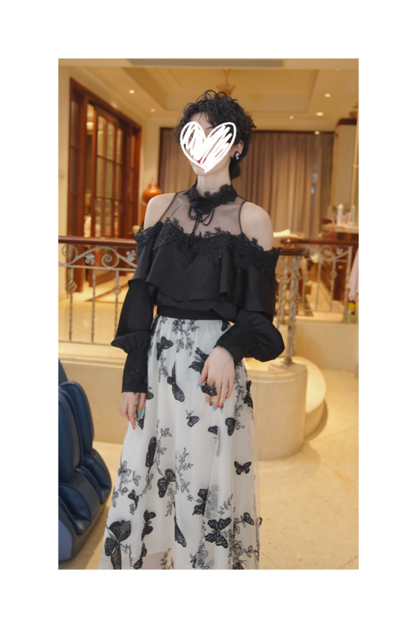 26113114【优雅女人】优雅浪漫显瘦高级上衣