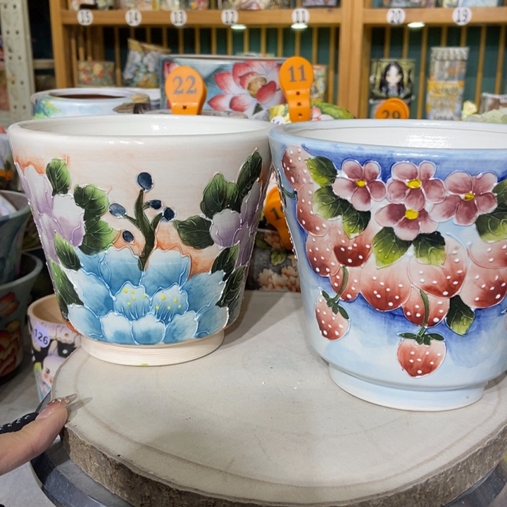 红陶景德镇艺术手绘作品