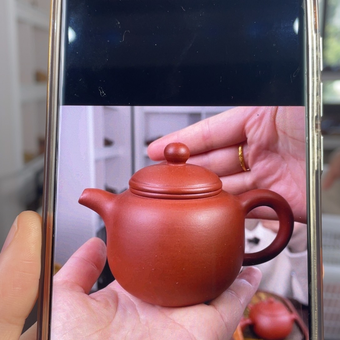 紫砂茶壶记*红清水袍尊180cc