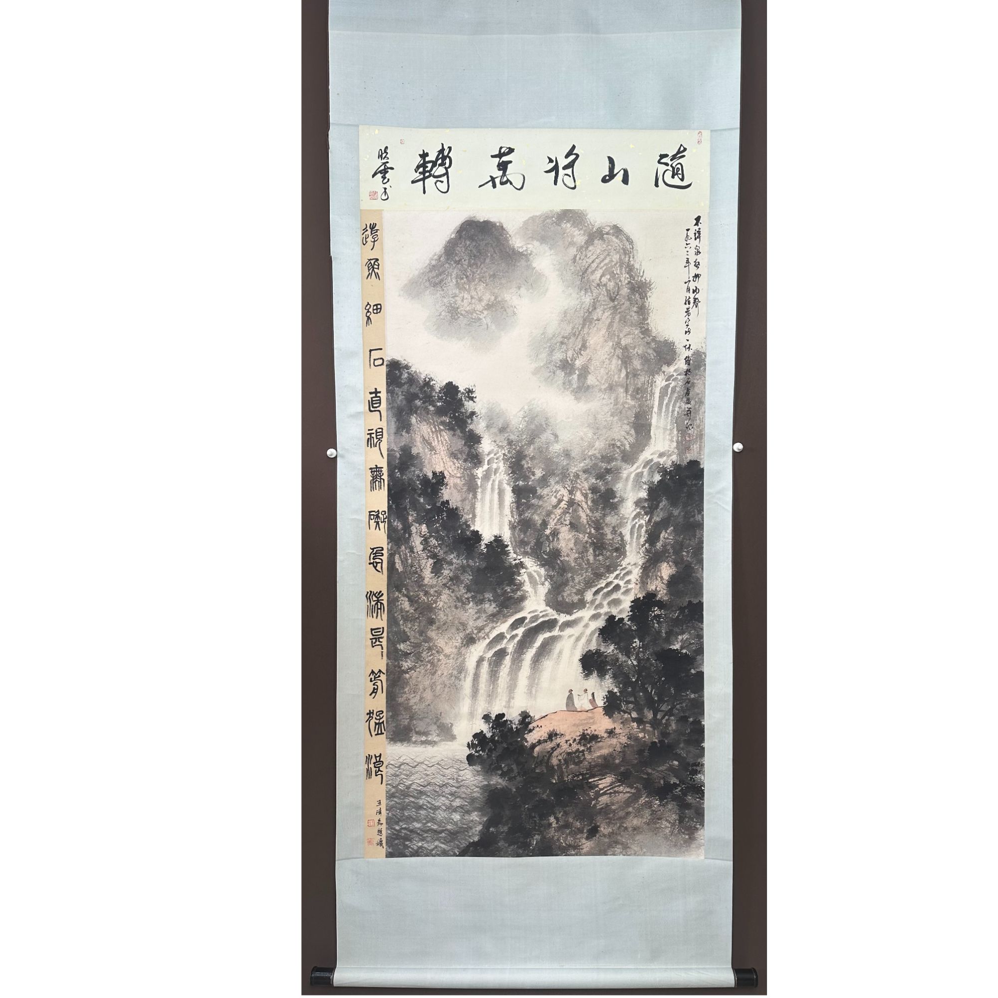 F-Z-074 傅老款 山水 67cm×135cm 轴-A