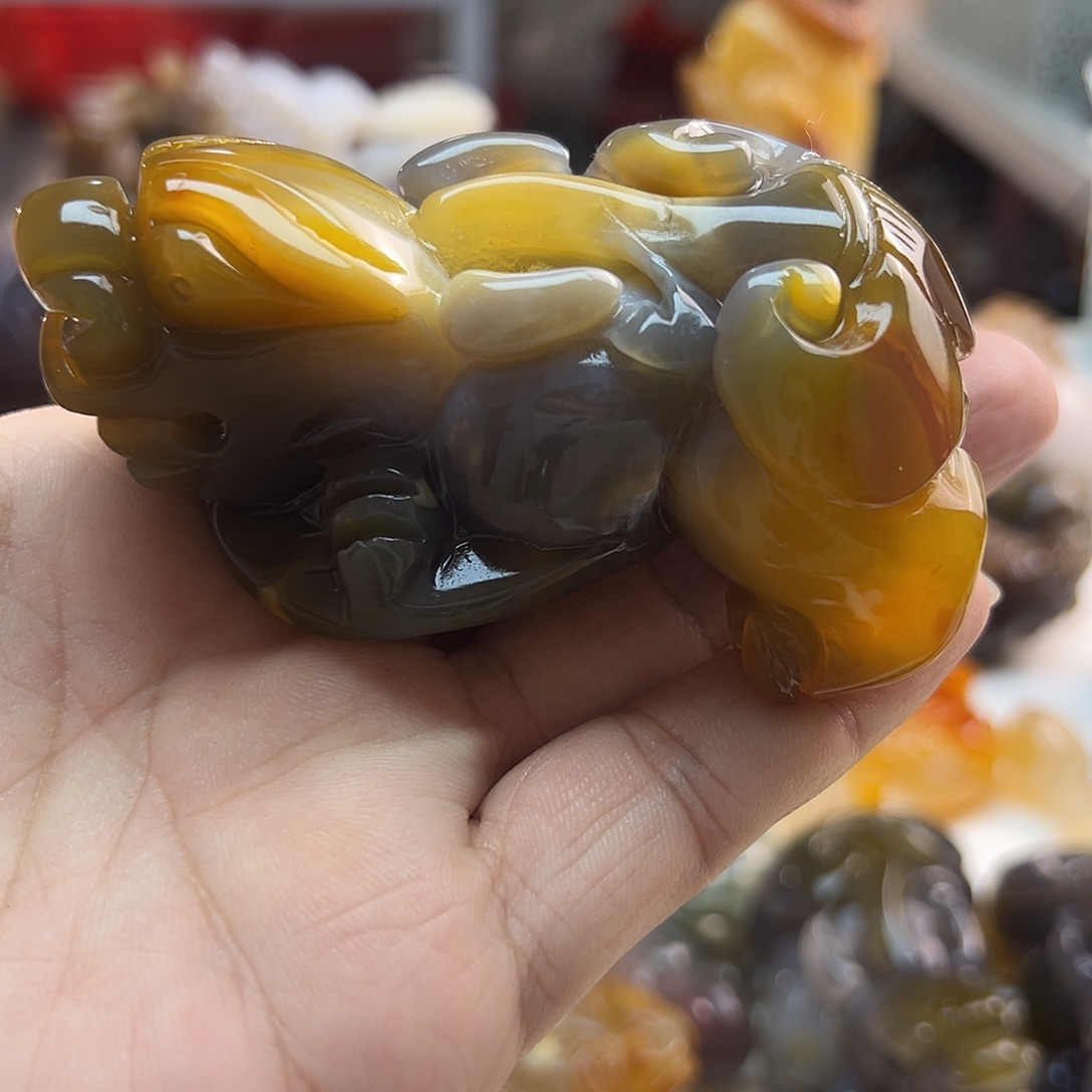 玛瑙/玉髓未镶嵌吊坠(不含链)