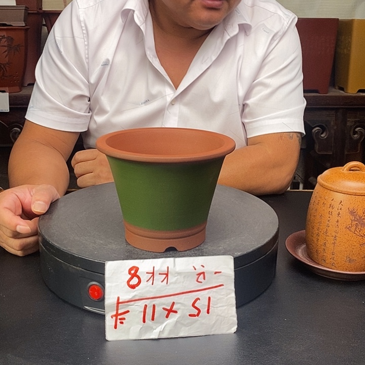 紫砂花盆货号一只KK8